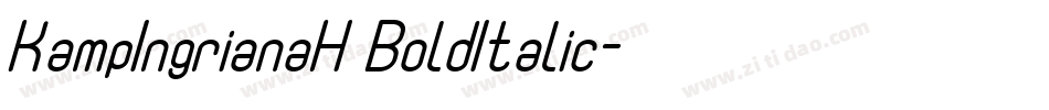 KampIngrianaH BoldItalic字体转换